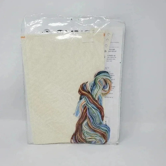 Dimensions Sunset Counted Cross Stitch Kit-Footprints Along The Beach Vintage - Picture 4 of 4